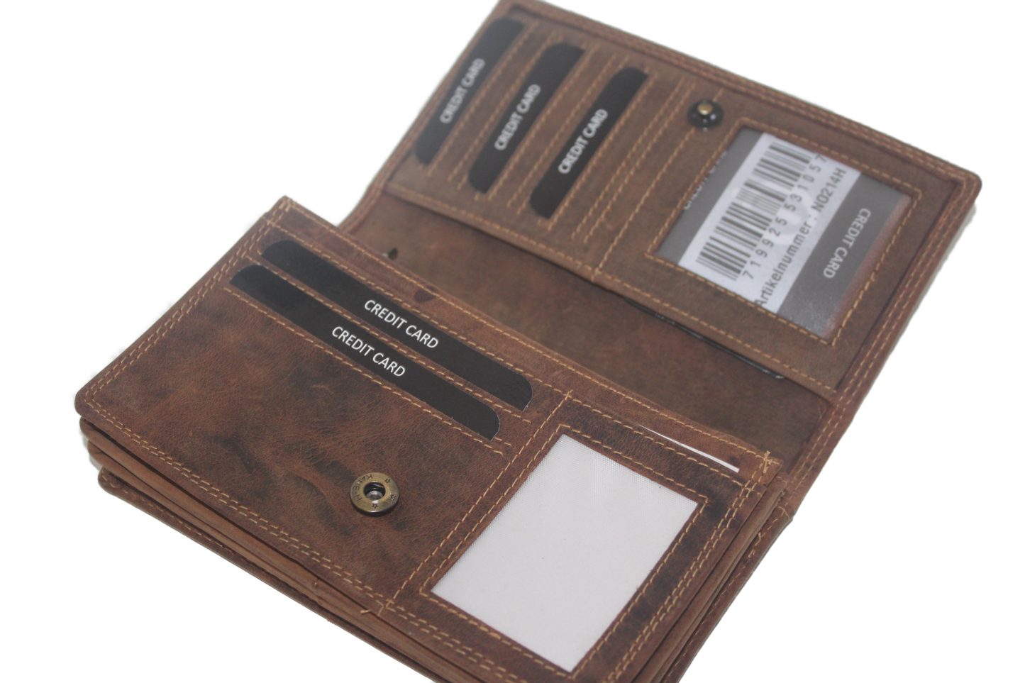 OI Europortemonnee, lange harmonica beurs voor dames / skim veilig / Hunter 214H