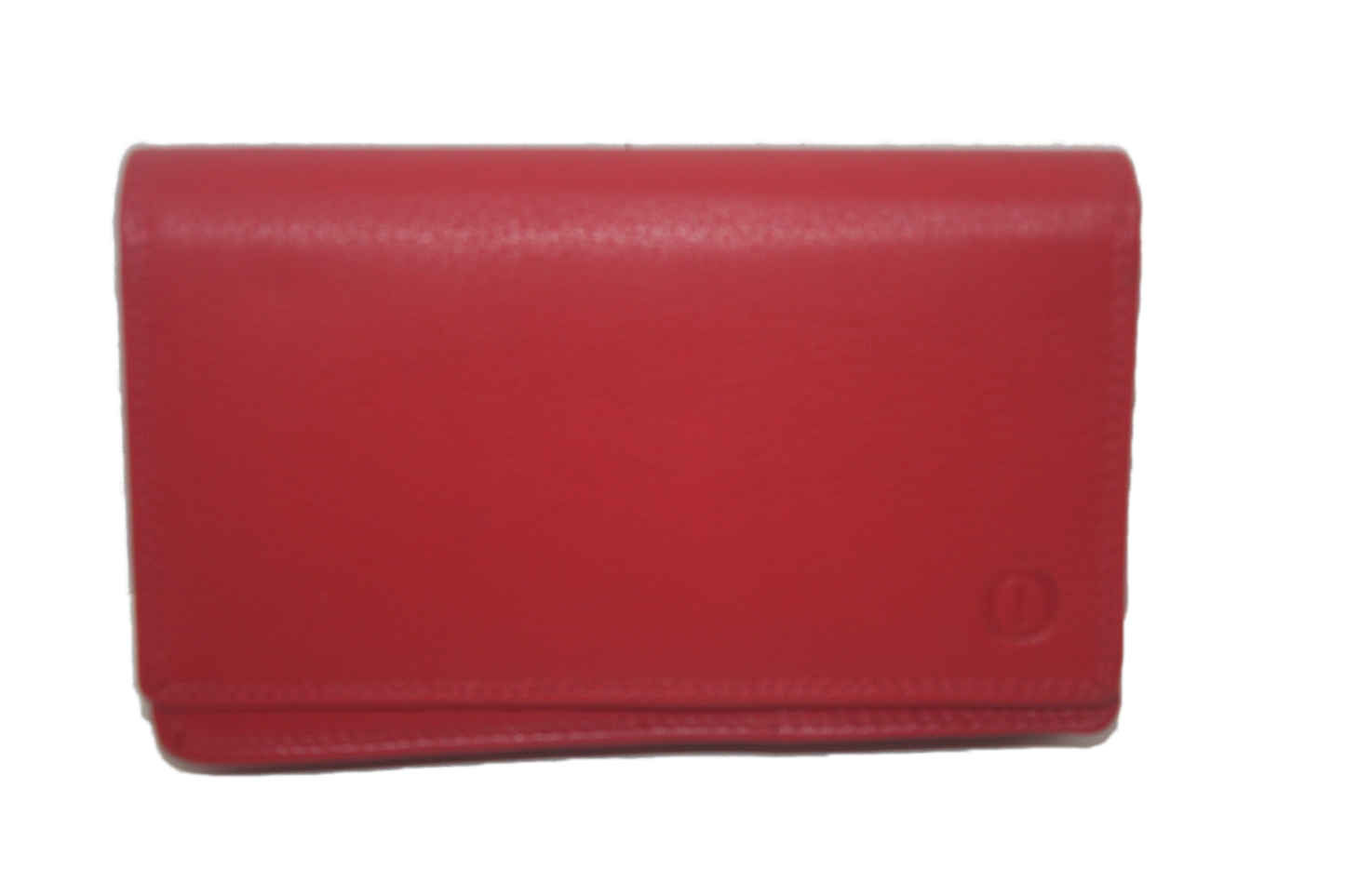 OI Europortemonnee/ overslag beurs / halflange harmonica beurs voor dames / skim veilig / rood rode 214R