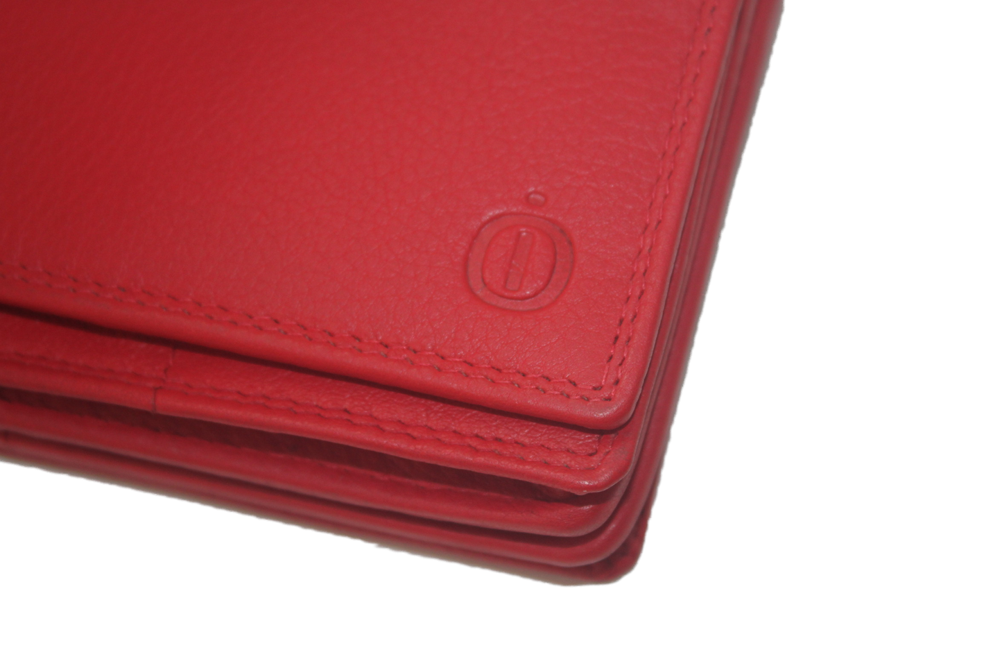 OI Europortemonnee/ overslag beurs / halflange harmonica beurs voor dames / skim veilig / rood rode 214R