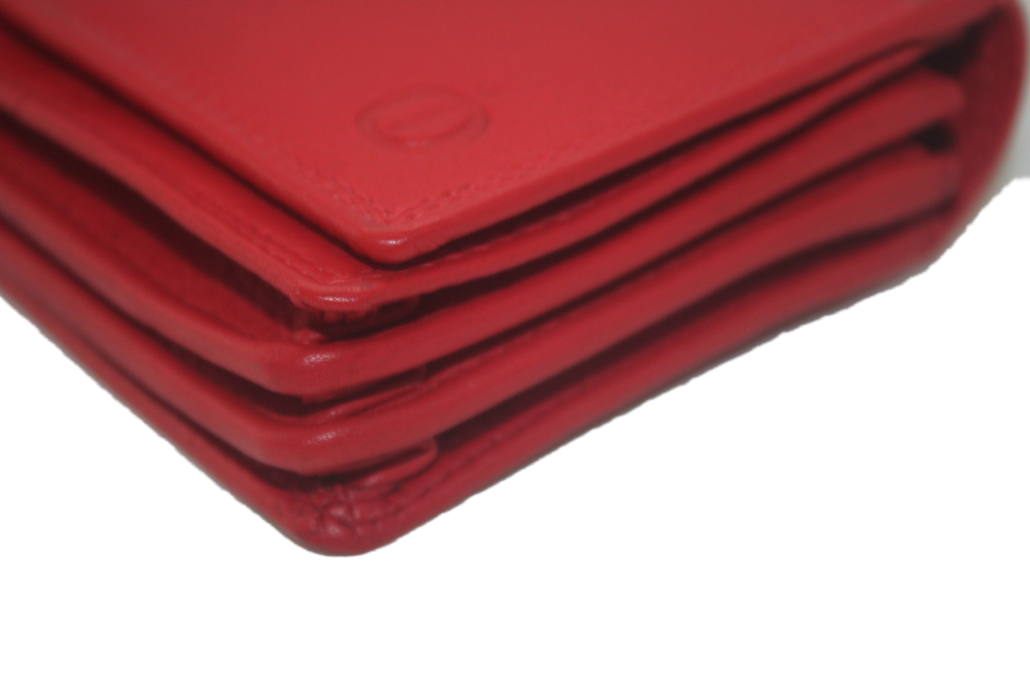 OI Europortemonnee/ overslag beurs / halflange harmonica beurs voor dames / skim veilig / rood rode 214R