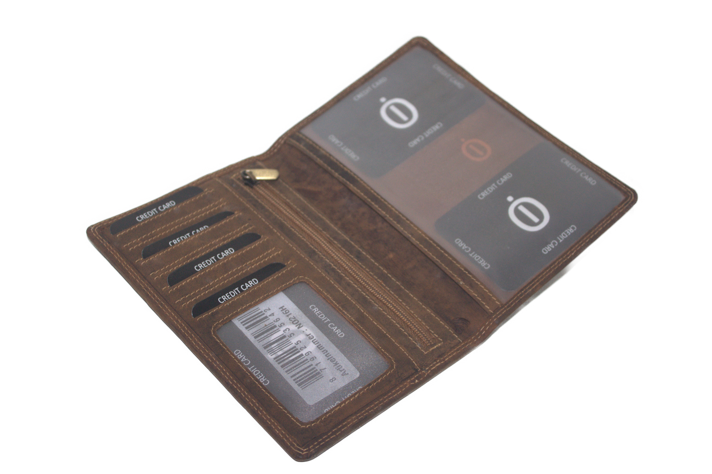 OI portefeuille / plat en simpel / mapje voor oude autopapieren / RFID safe / Hunter leder 216H