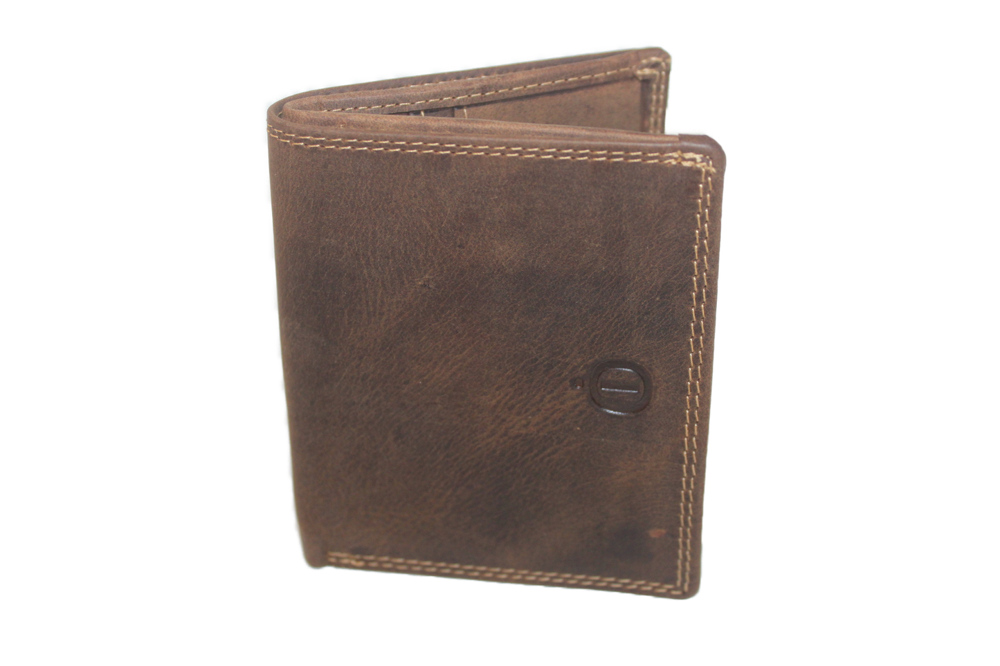 OI leren Creditcardmapje met riemlus, pasjesdrager voor aan riem/ Hunter bruin leer / anti skim 225H