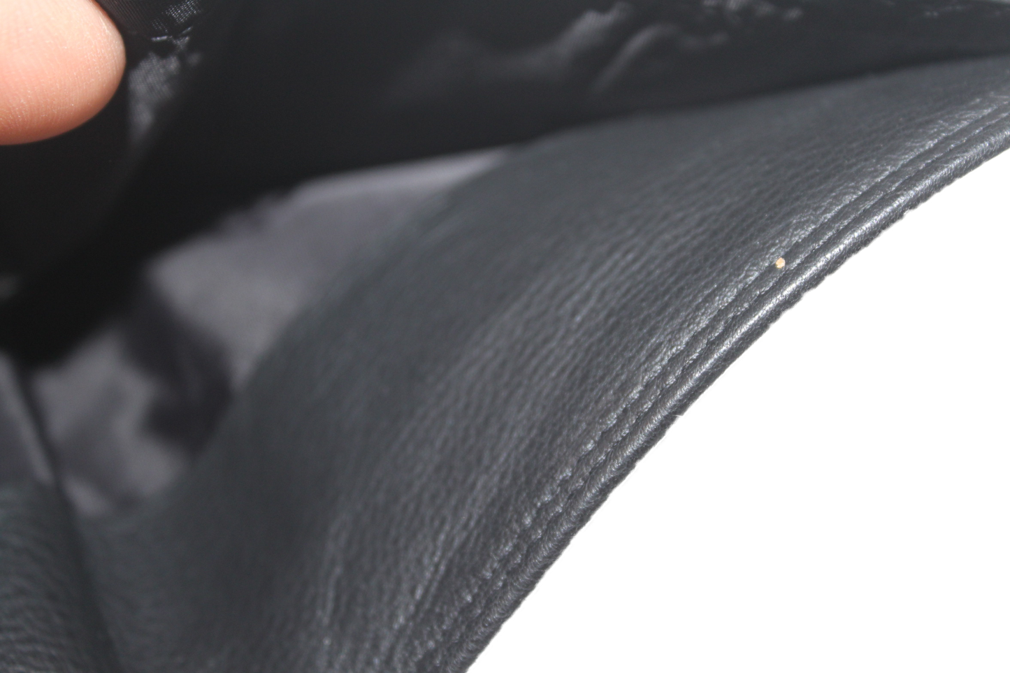 OI zeer uitgebreide leren billfold / breed en hoog / 18 pasjes / met verborgen/geheim vak / zwart leer 227