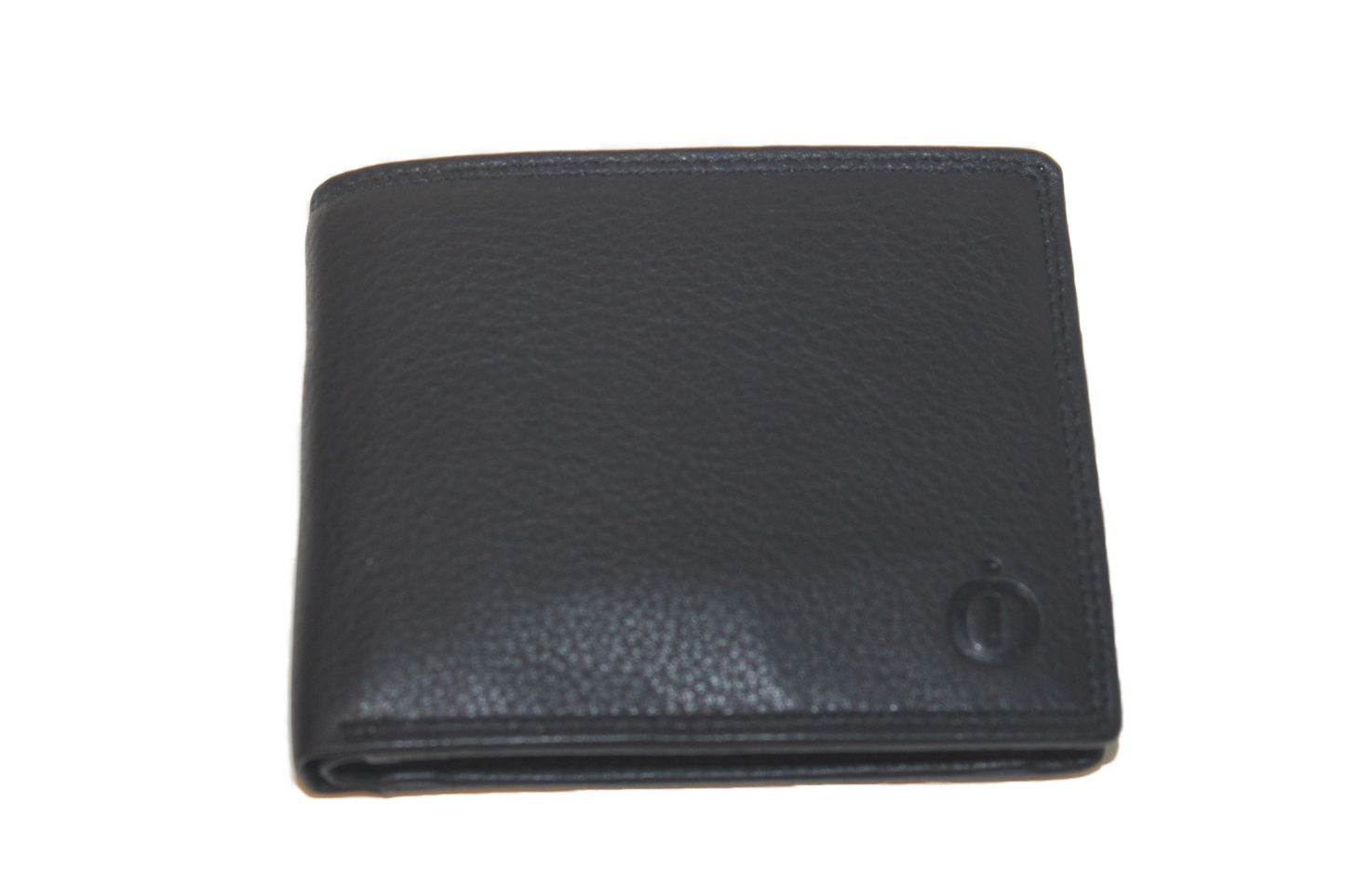 OI Billfold laag model / leren heren portemonnee met geheim/ verborgen vak / /RFID safe / zwart 234