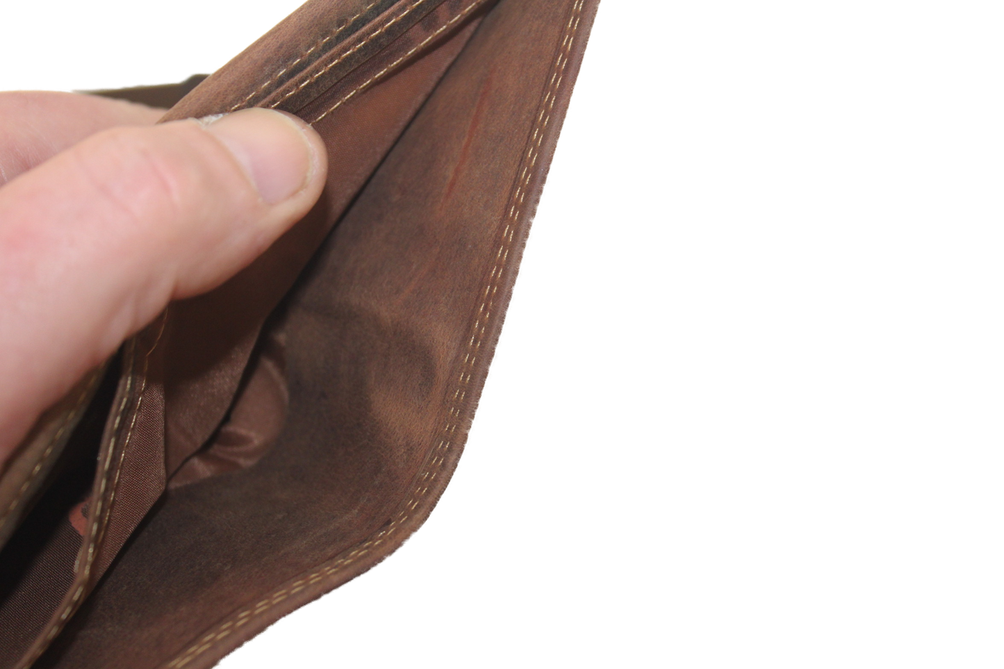 OI Billfold laag model / leren heren portemonnee met geheim/ verborgen vak / /RFID safe / 234H