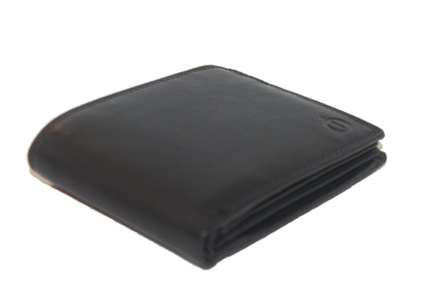 OI leren Billfold laag / heren portemonnee met dubbel zicht vak / RFID safe / zwart leder 240