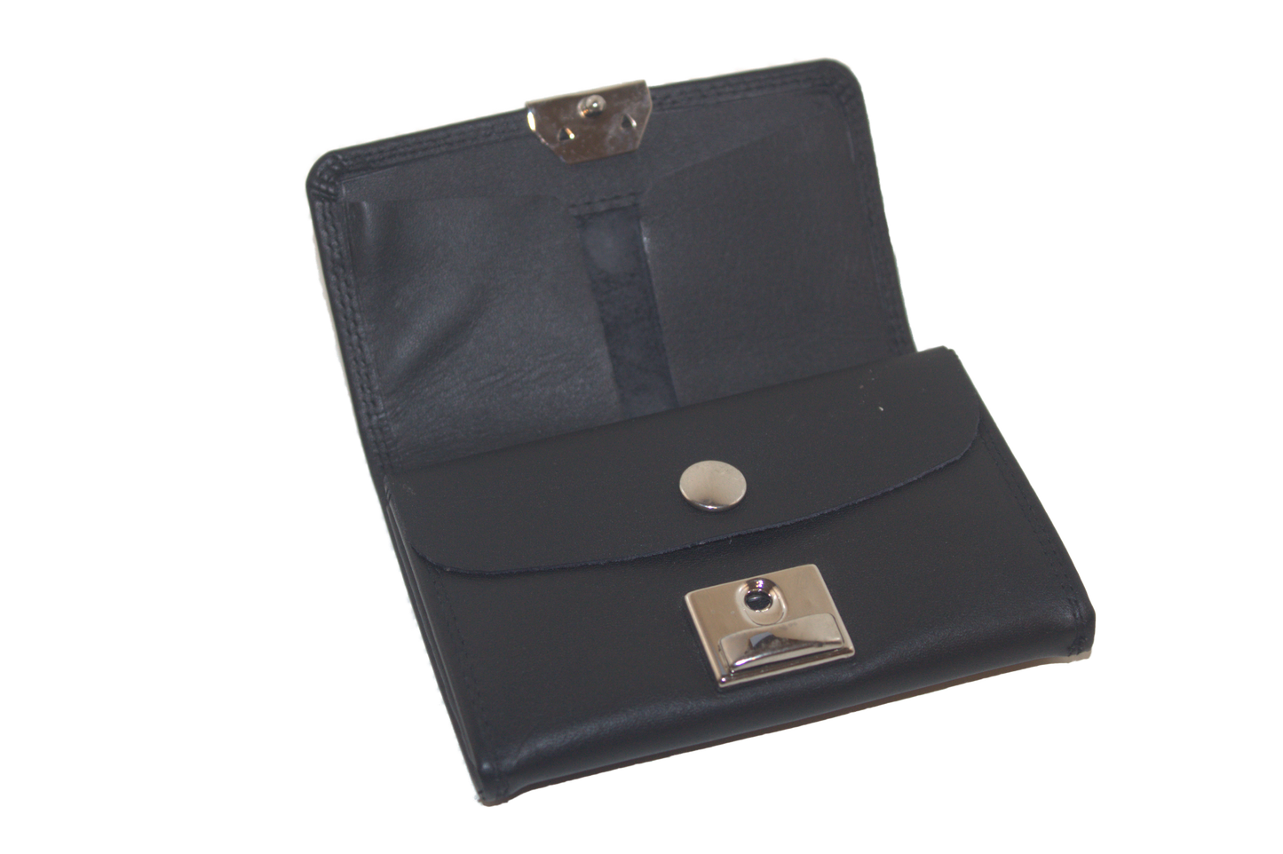 Leren bakportemonnee / opa-beurs zwart / oud model origineel / RFID safe 250