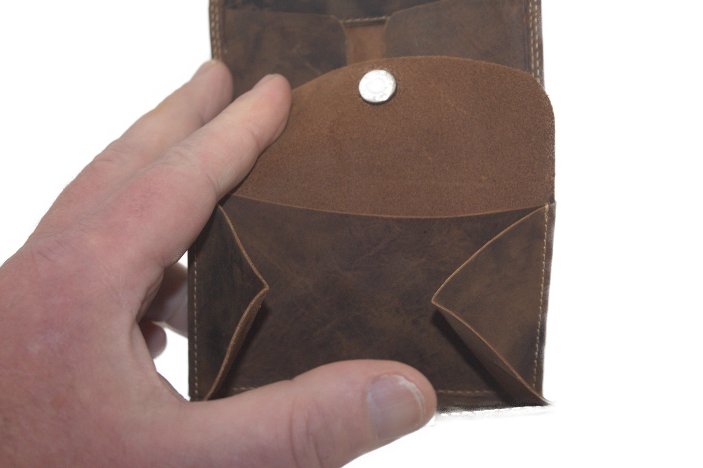 Hunter bruine Bakbeurs / opa-portemonnee / oud model origineel 250H