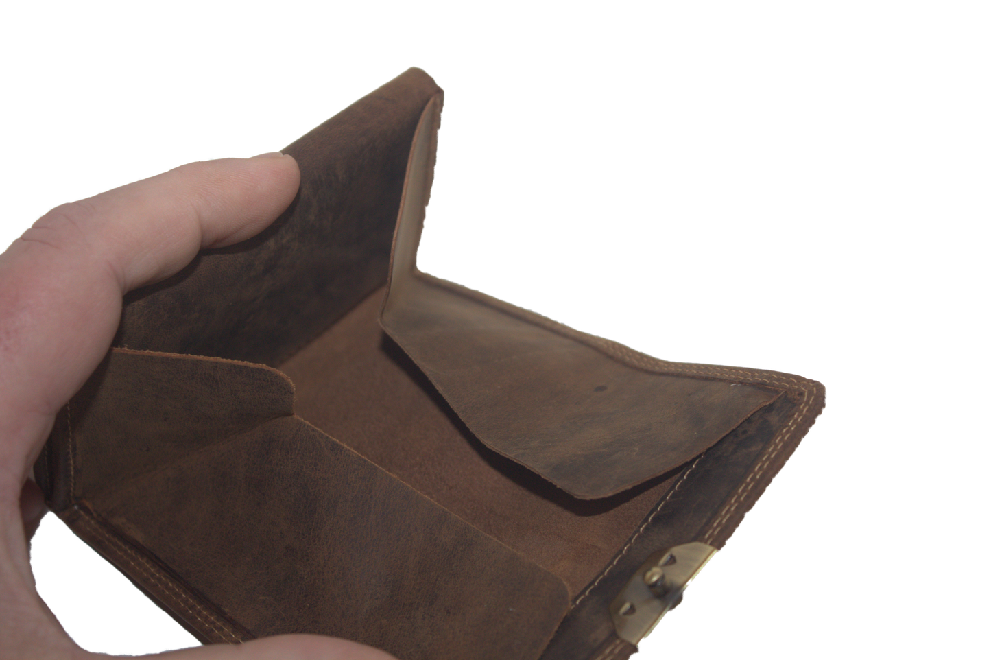 Hunter bruine Bakbeurs / opa-portemonnee / oud model origineel 250H