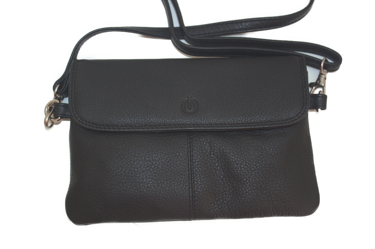 Leren envelop tasje / Clutch / gelegenheidstasje / Dames tasje / zwart leder 258