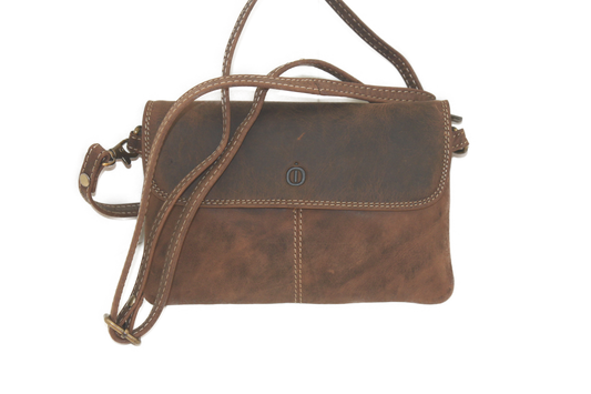 Leren envelop tasje / Clutch / gelegenheidstasje / Dames tasje / Hunter leder 258H