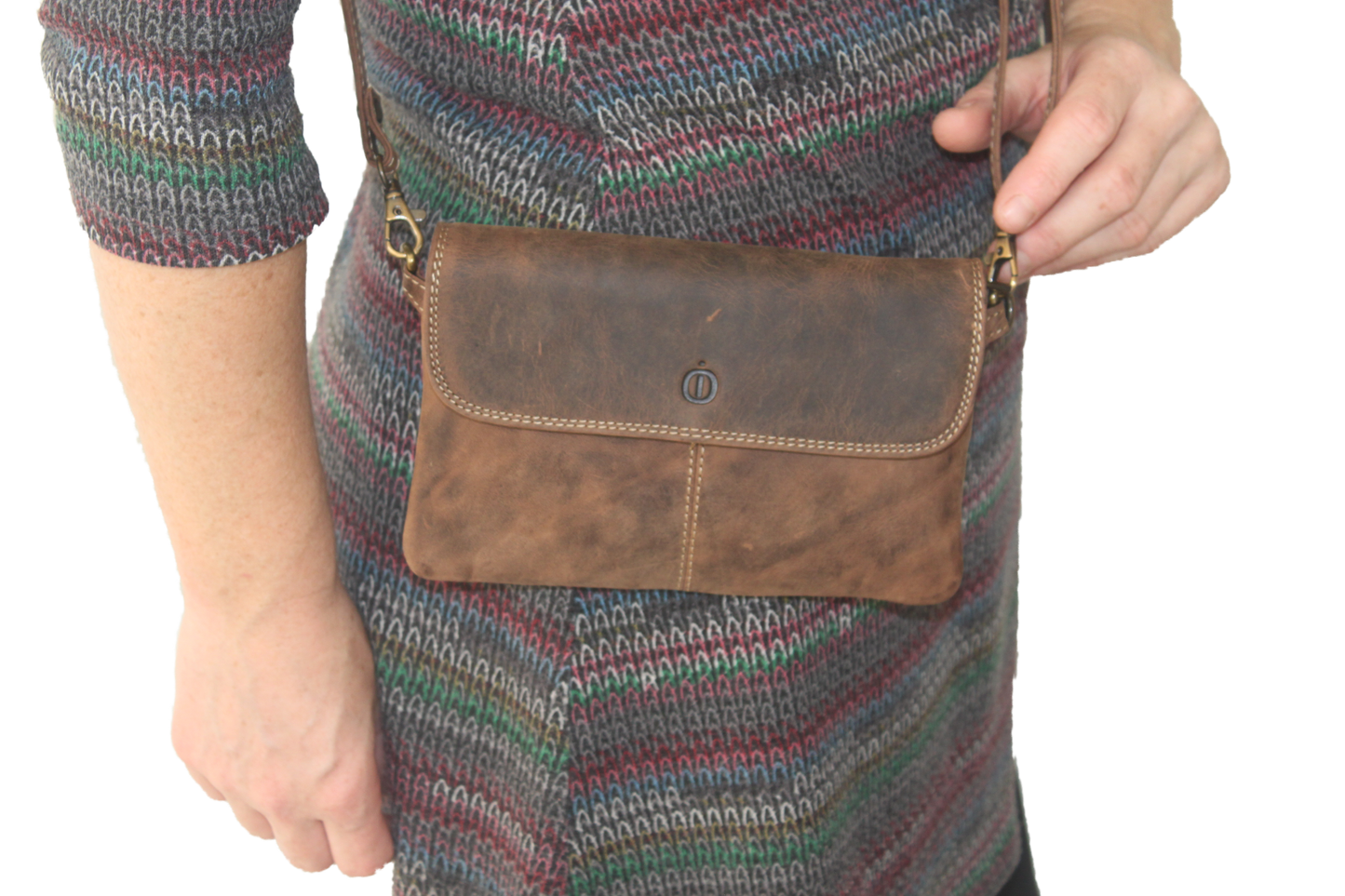 Leren envelop tasje / Clutch / gelegenheidstasje / Dames tasje / Hunter leder 258H