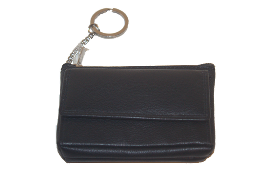 Sleuteletui met kleingeldvakje / combi beursje voor sleutels en munten 266 in 7 kleuren