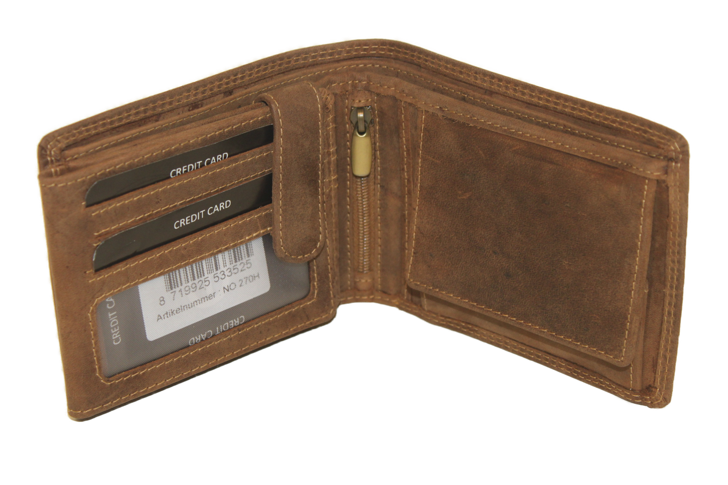 OI Billfold Met vierkant kleingeldvakje 270H