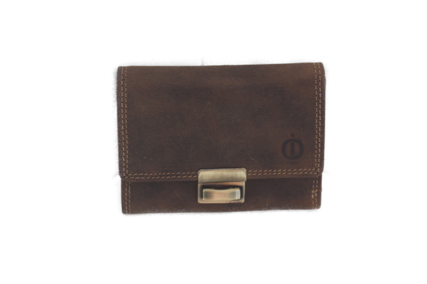 OI lederen Bakportemonnee / Hunter bruine opa-beurs ook voor pasjes en papiergeld 272H