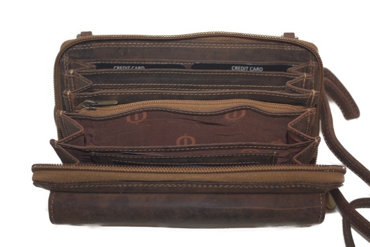 Dames portemonnee met schouderbandje 284H