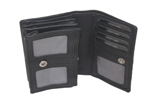 OI Europortemonnee Kort Zwart 300