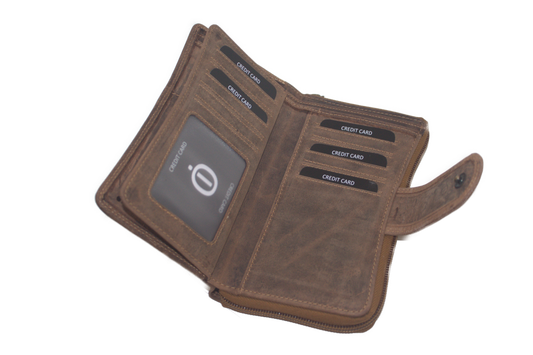 OI Dames rits portemonnee / anti skim 312H