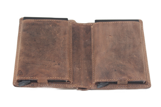 OI Billfold met cardprotectors groot Zwart / anti skim 344H