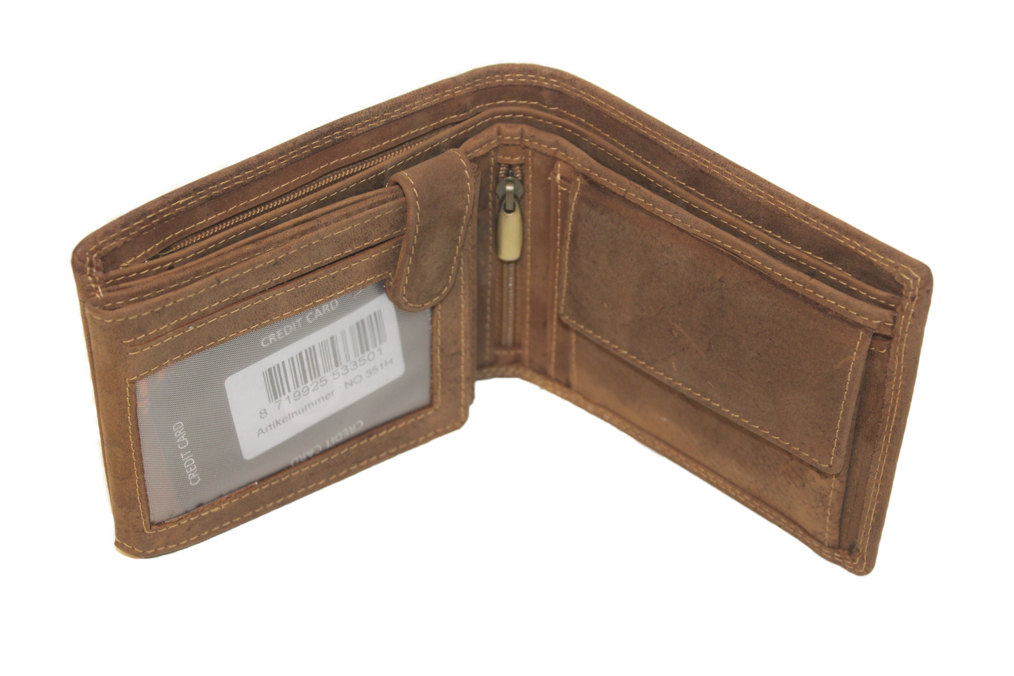 OI Billfold met extra Rits vak voor biljetten 351H