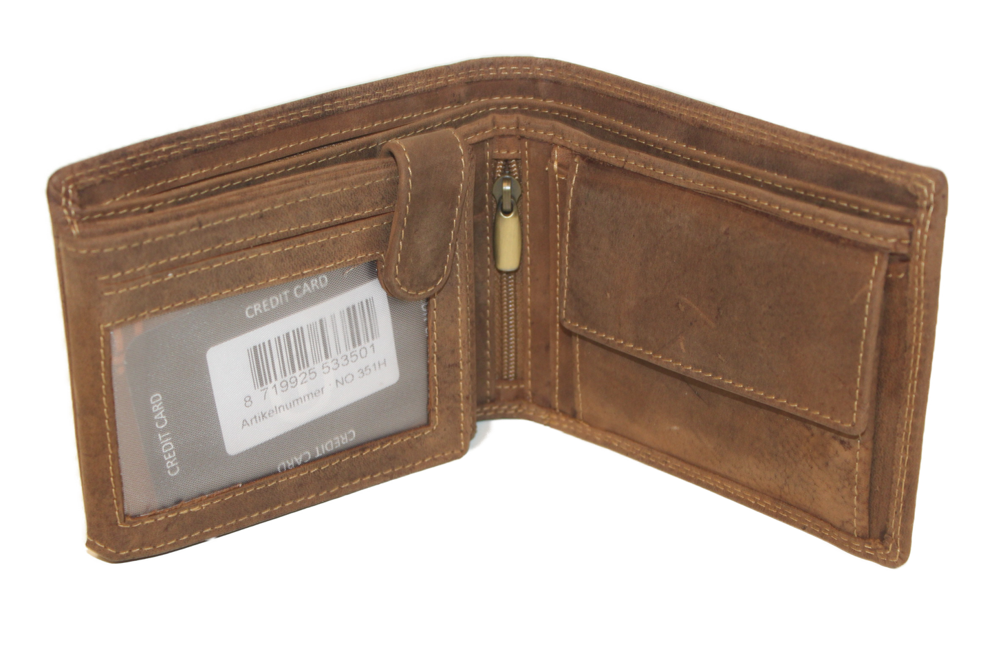 OI Billfold met extra Rits vak voor biljetten 351H