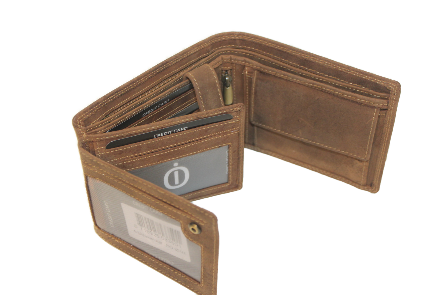 OI Billfold met extra Rits vak voor biljetten 351H