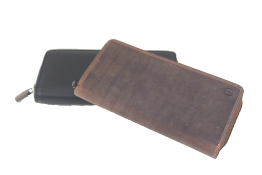 OI rits portemonnee groot dames met klep voor pasjes 404H