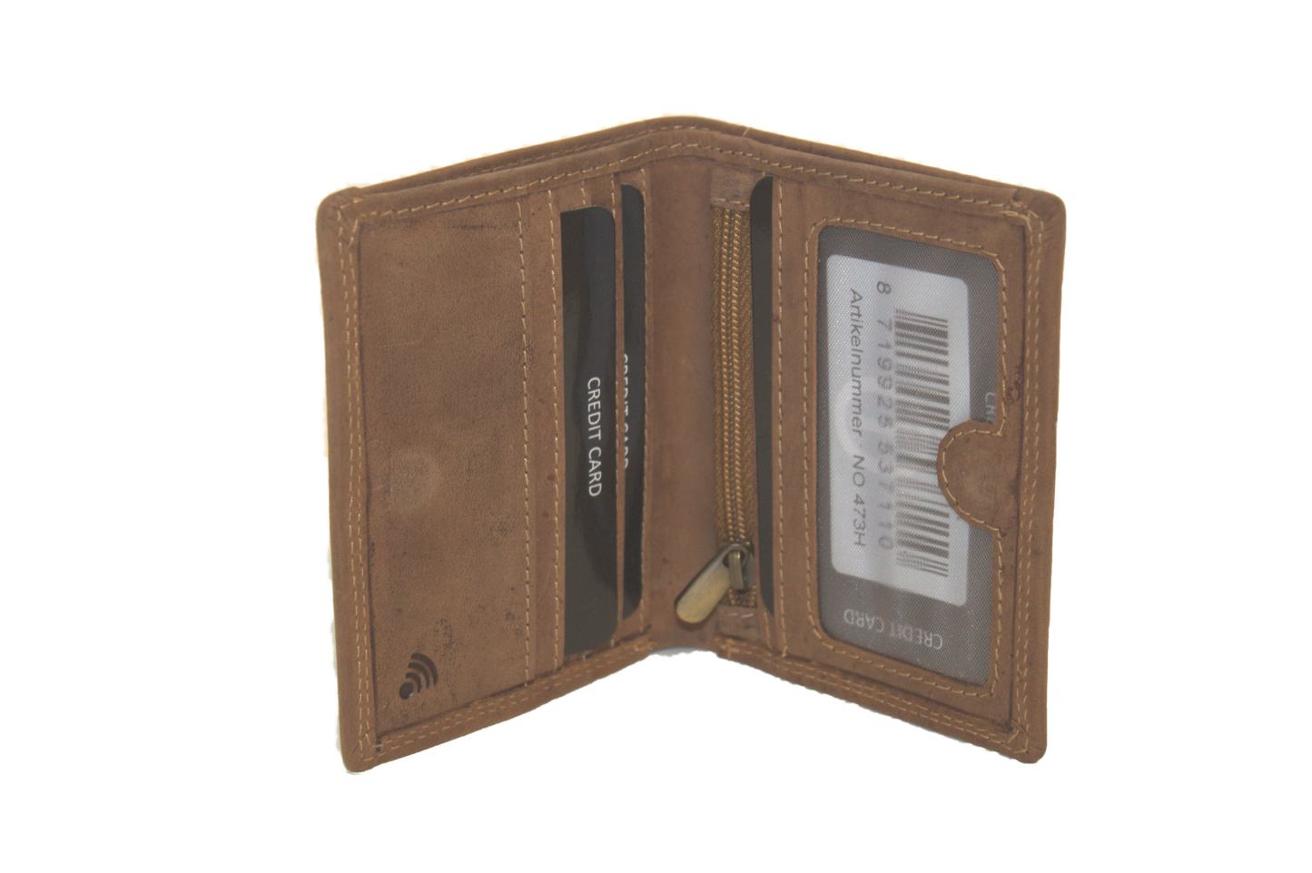 OI Kleine billfold met magneet sluiting met zichtvak achterop 473H