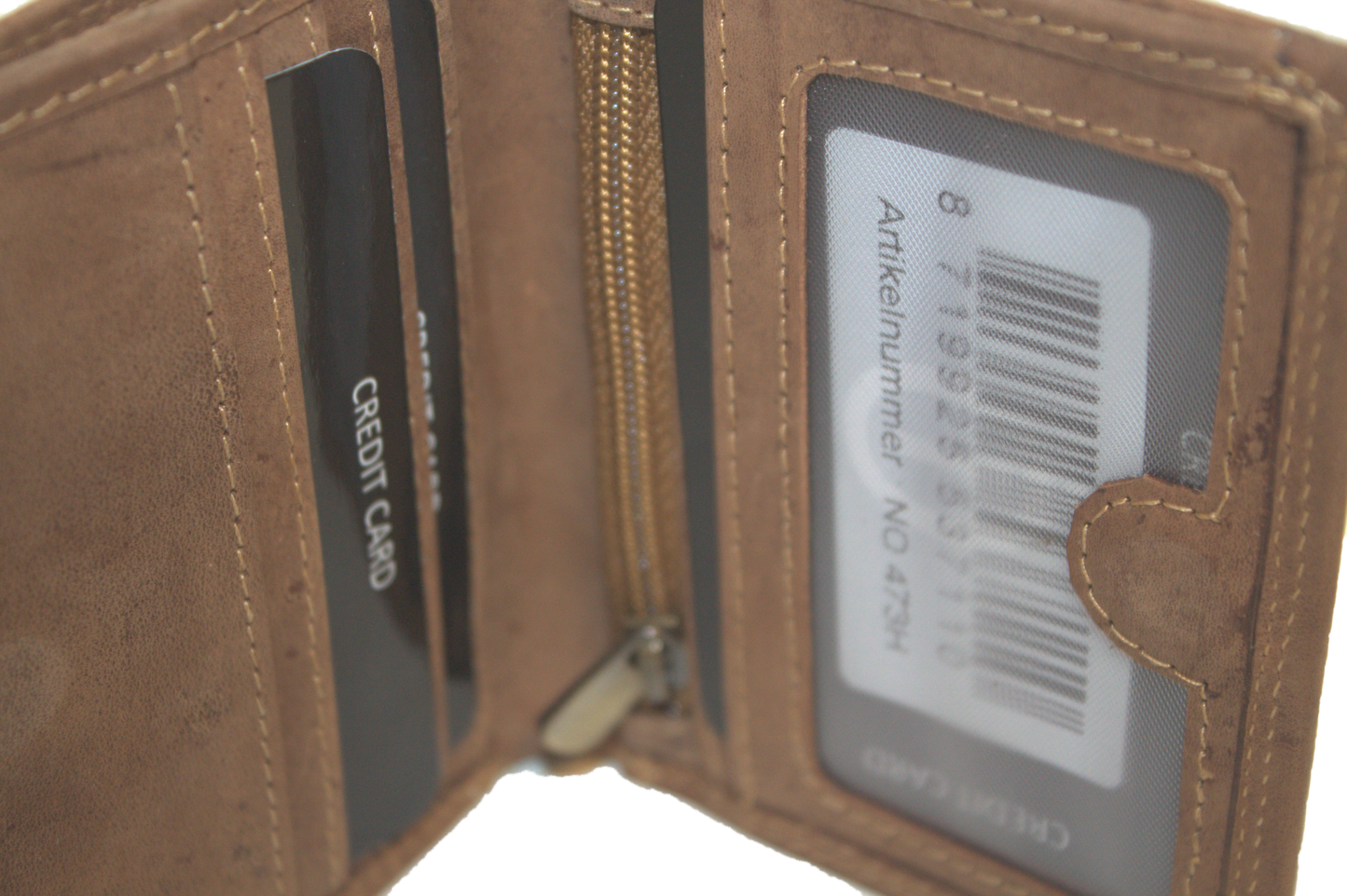 OI Kleine billfold met magneet sluiting met zichtvak achterop 473H