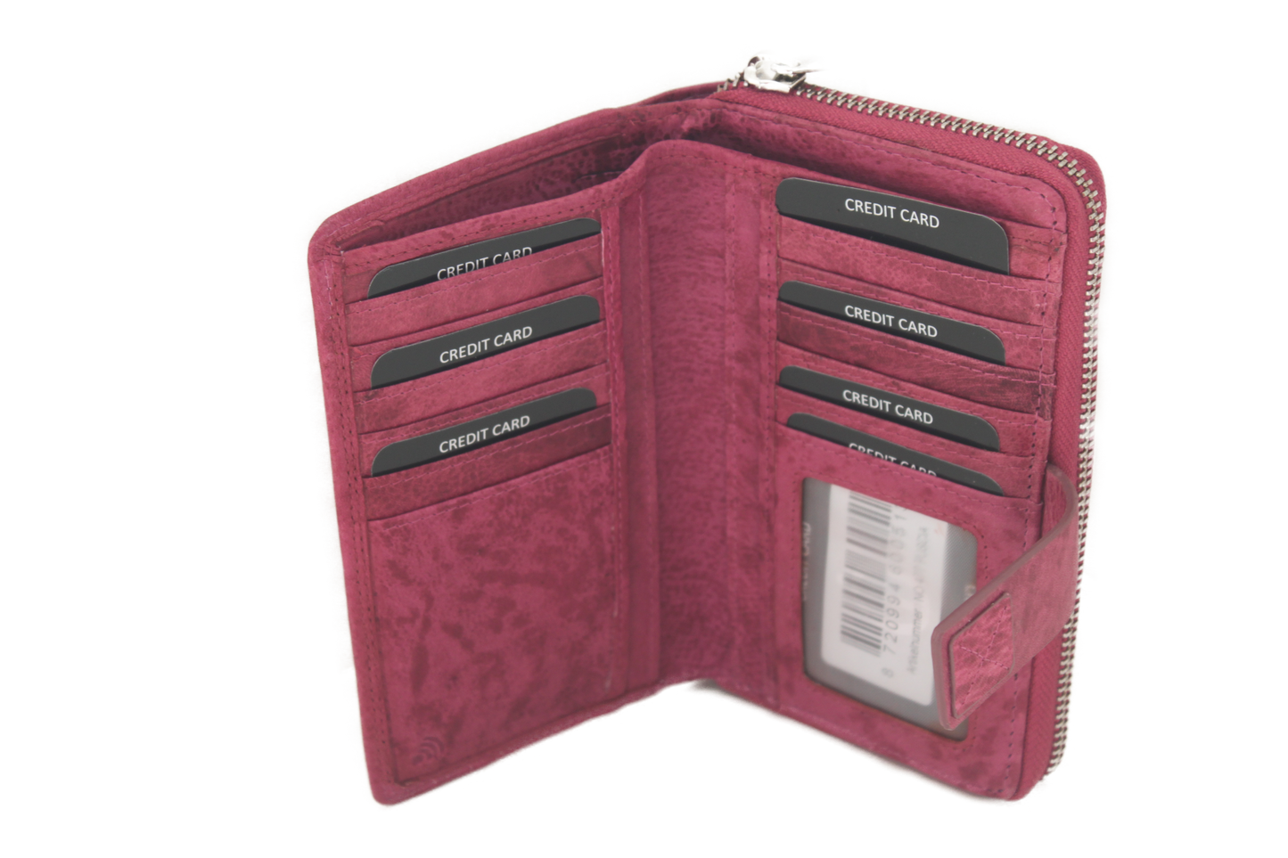 OI Rits portemonnee Halflang 477 Fuchsia