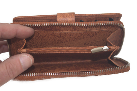 OI Rits portemonnee Halflang 477 Cognac