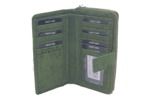 OI Rits portemonnee Halflang 477 Groen