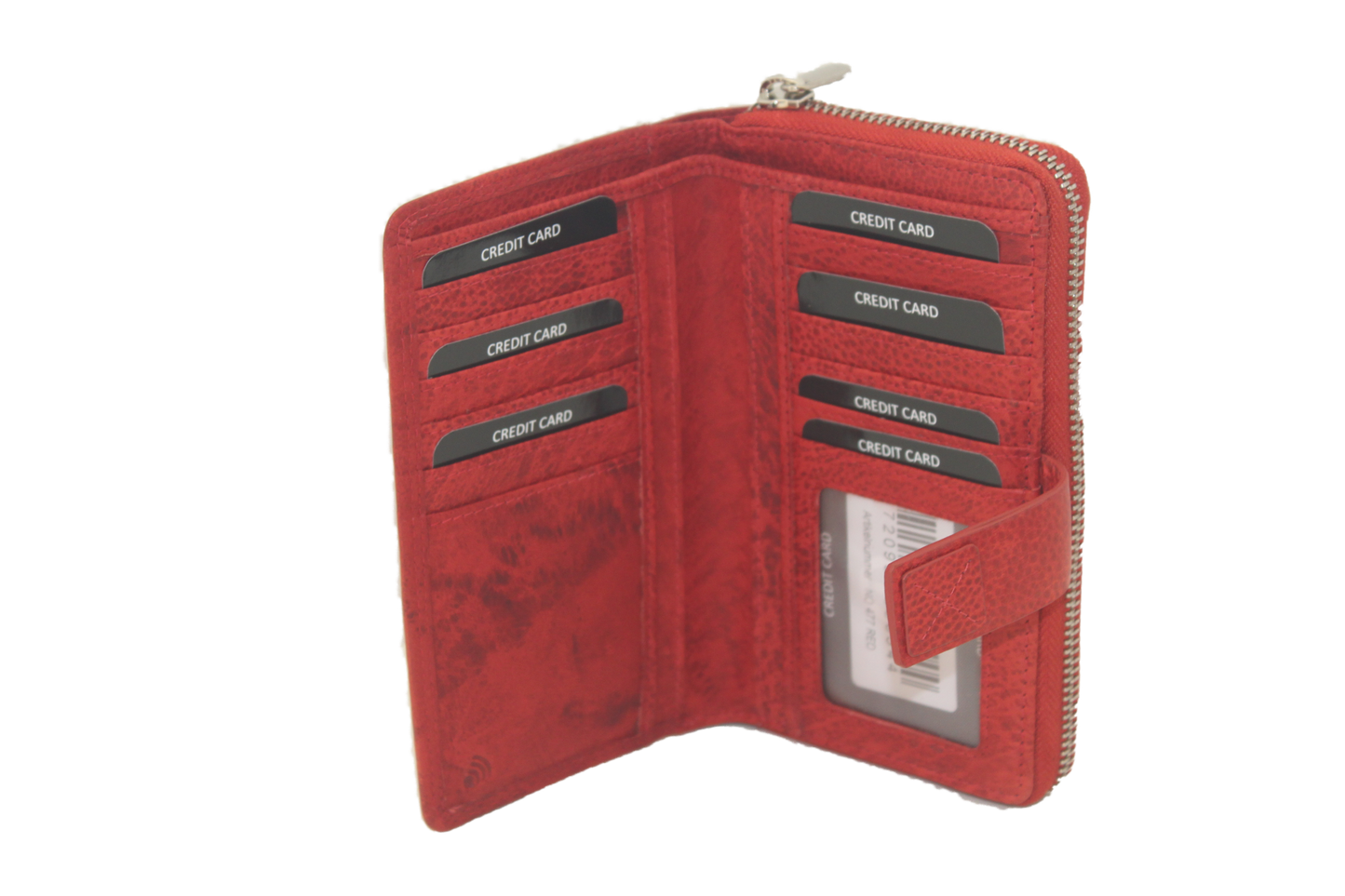 OI Rits portemonnee Halflang 477 Rood