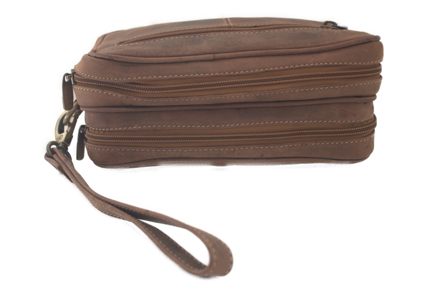 Heren Pols tas dubbele rits. 509H