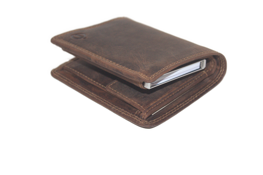 OI Billfold met cardprotector groot / anti skim 512H Met horizontaal kleingeld vak