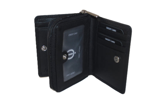Ritsportemonnee luxe zwart 539