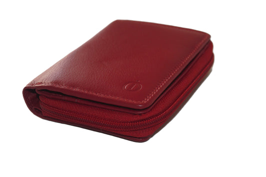 Ritsportemonnee luxe Rood 539R