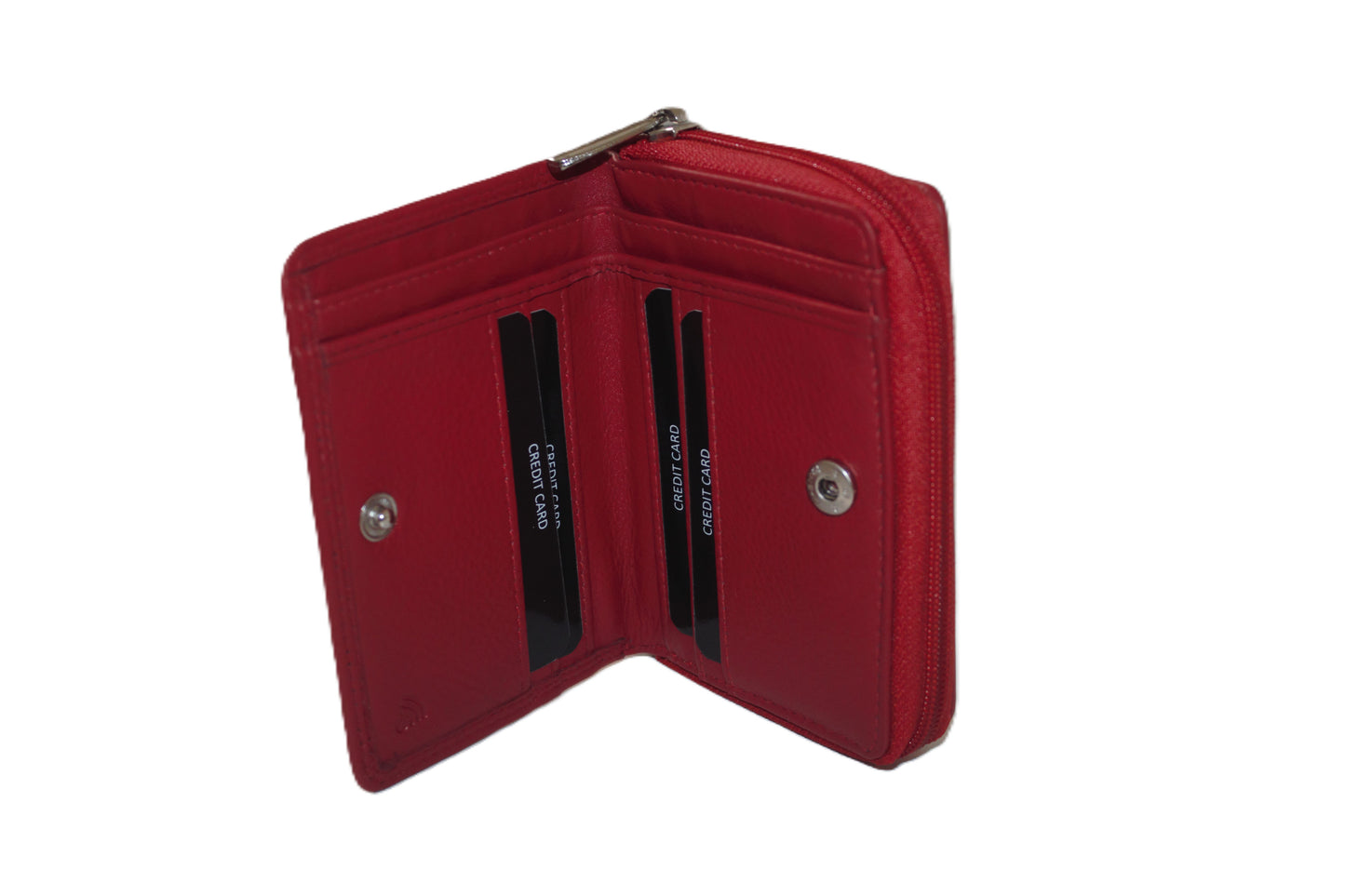 Ritsportemonnee luxe Rood 539R