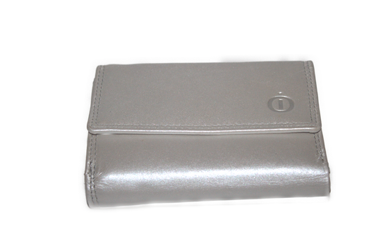 Compacte damesportemonnee met voldoende ruimte 542Zilver