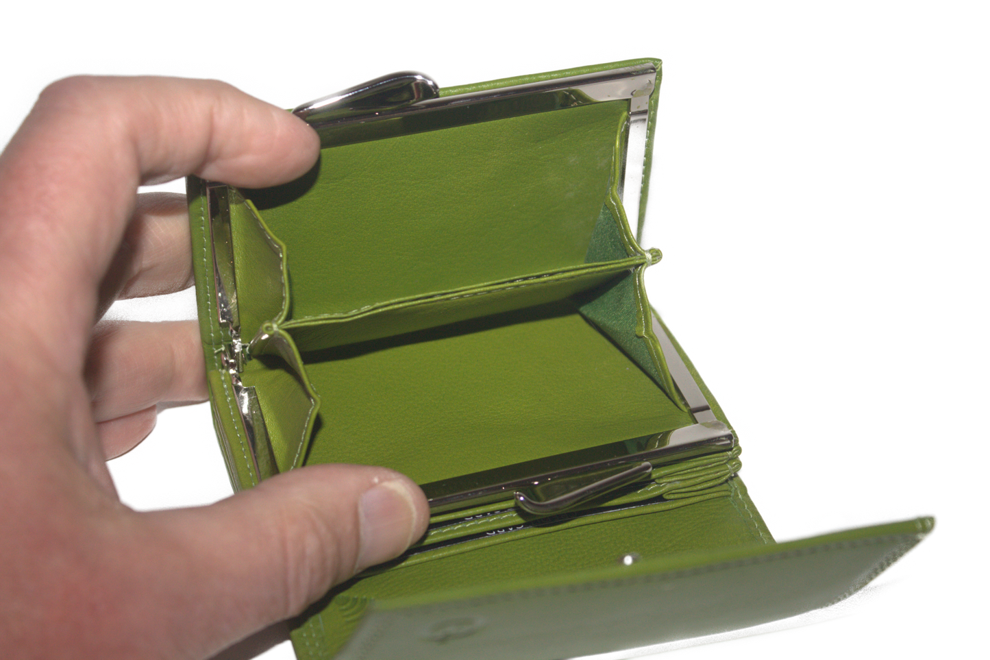 Kleine knip portemonnee 546 groen