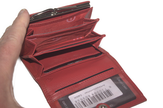 Kleine knip portemonnee 546 rood