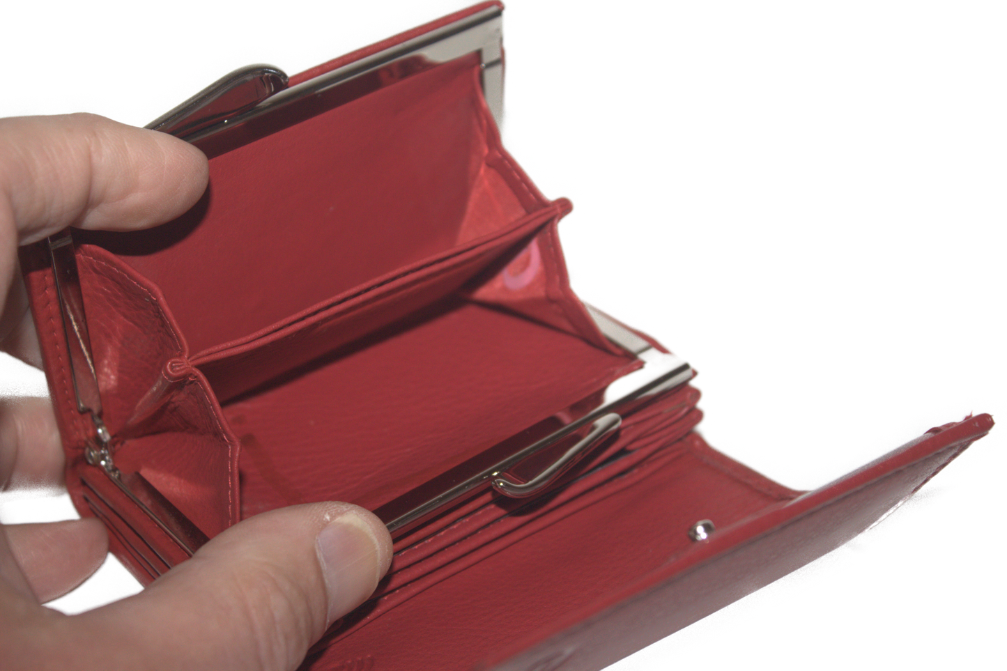 Kleine knip portemonnee 546 rood