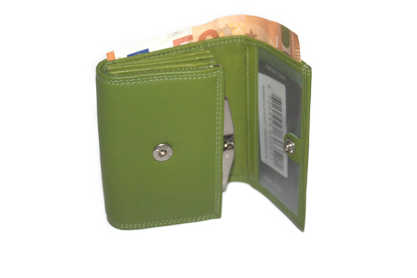 Kleine knip portemonnee 546 groen