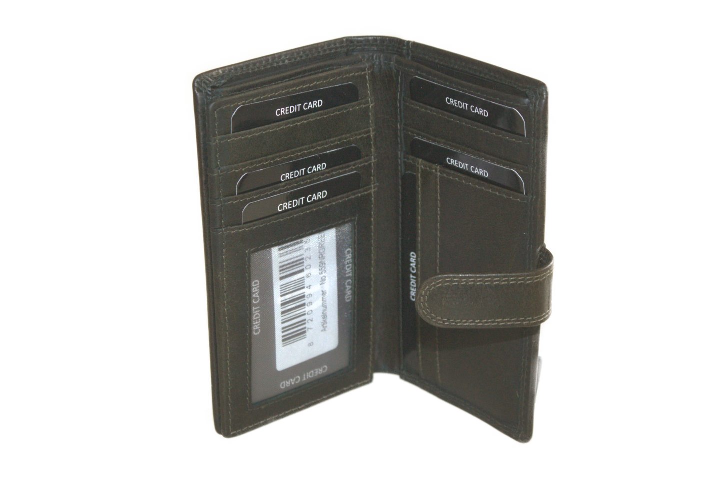 Creditcardhouder/ portemonnee hoog 559NR Green