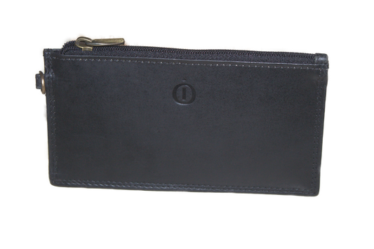 Creditcardmapje lang met rits 560 zwart