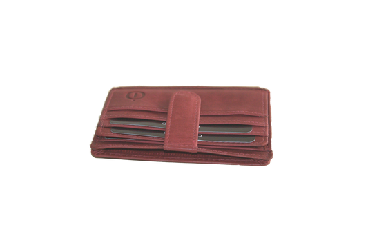 Creditcard houder Pasjeshouder met ruimte voor biljetten 2x vouwen rood 561NRRED