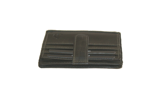 Creditcard houder Pasjeshouder met ruimte voor biljetten 2x vouwen groen 561NRGREEN