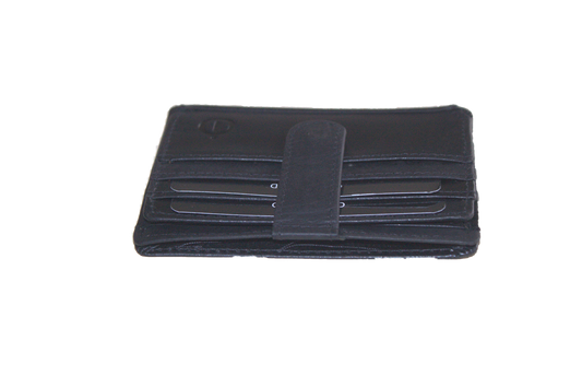 Creditcard houder Pasjeshouder met ruimte voor biljetten 2x vouwen Black 561NRBLACK