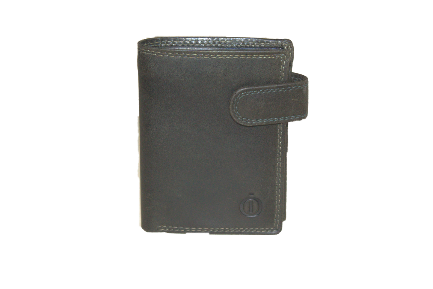 Hoge kleine billfold met lip om af te sluiten 562NR Groen