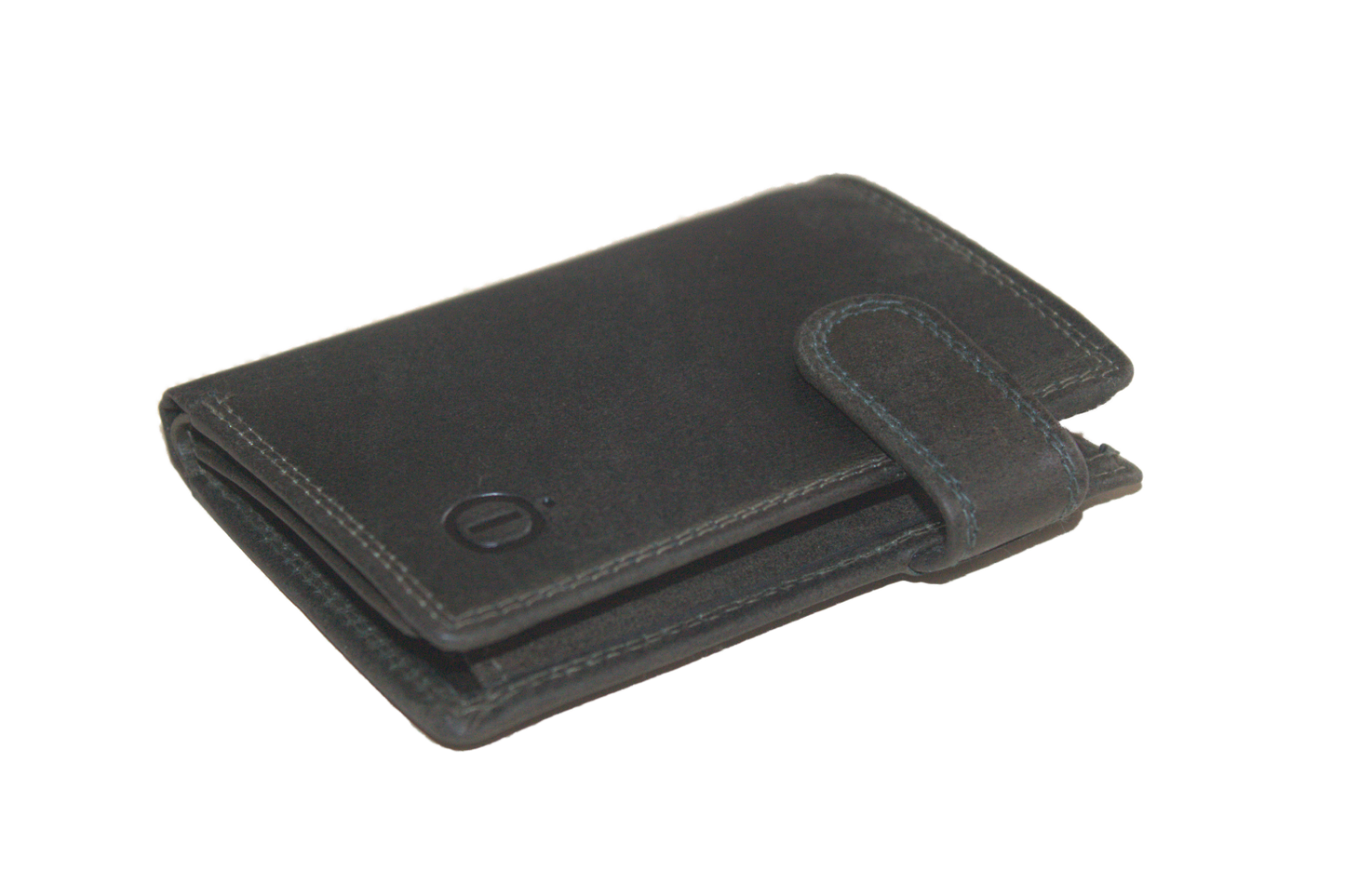 Hoge kleine billfold met lip om af te sluiten 562NR Groen